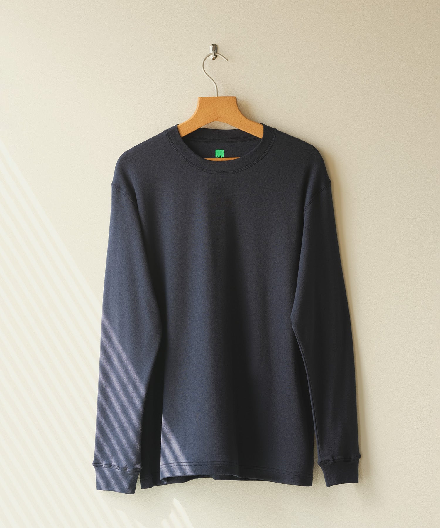 ストレッチ ベーシックTシャツ(長袖)ピーコックグリーン