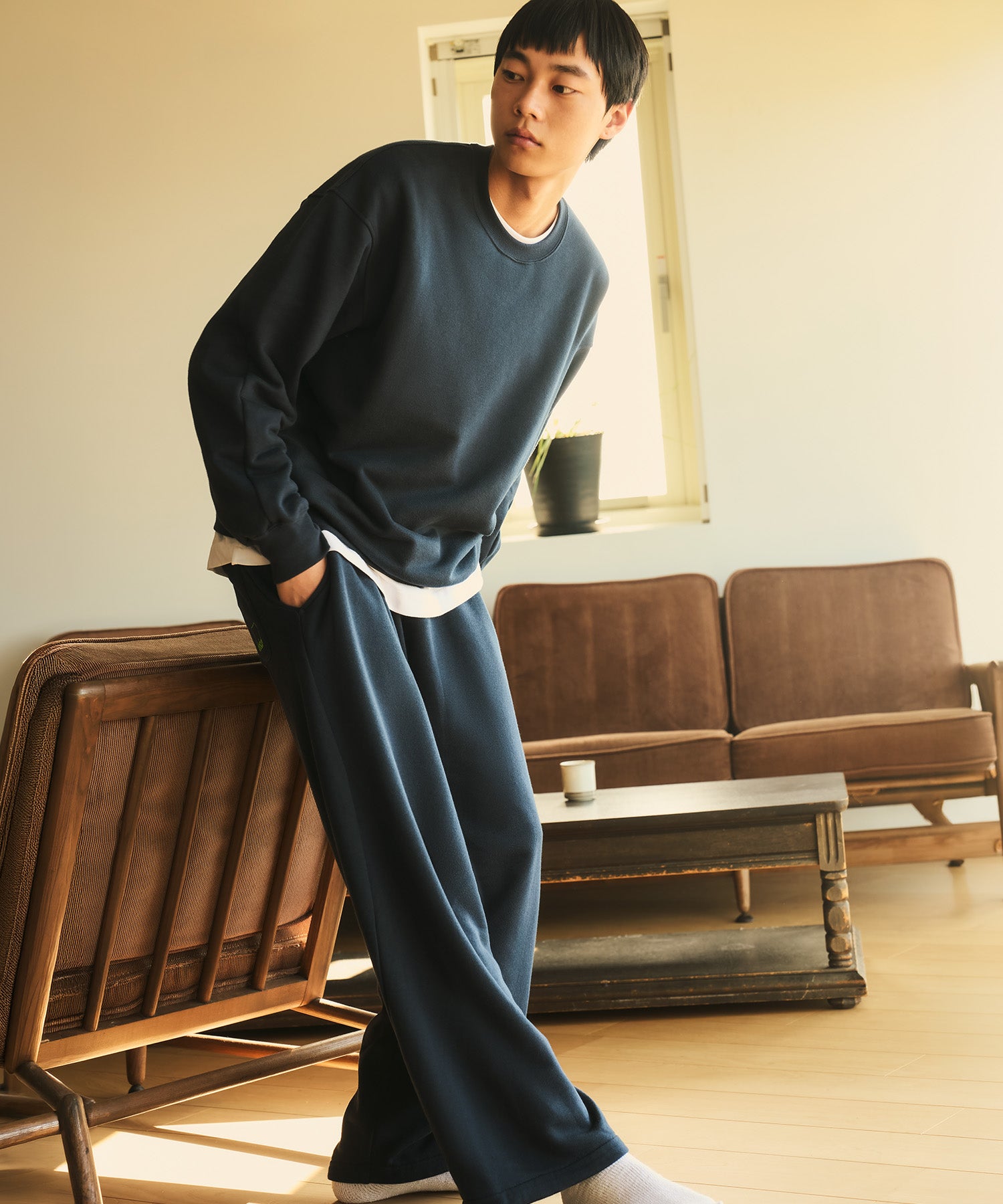 スウェット パンツ（ネイビー）